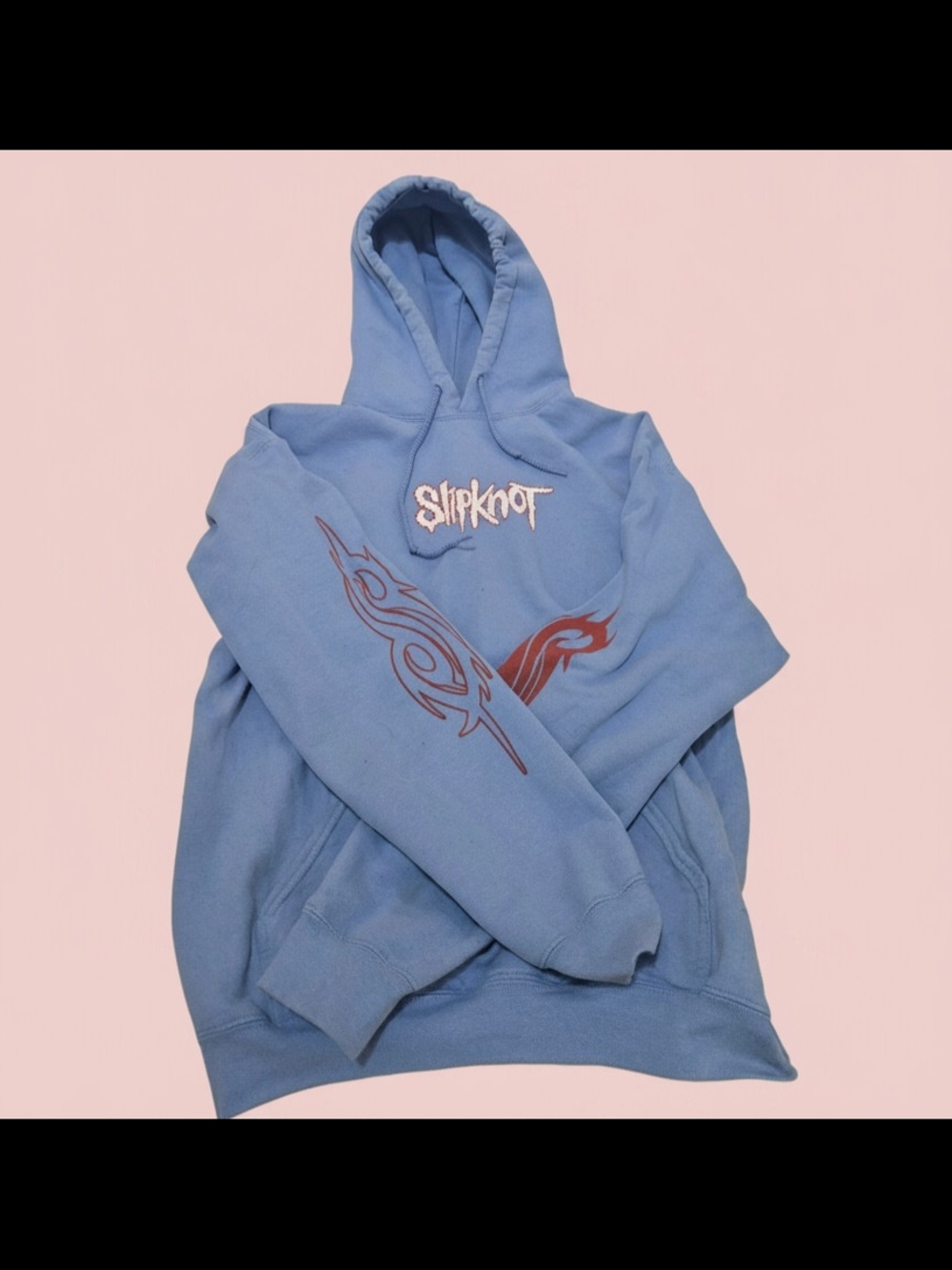 Slipknot - Blue Graphic Hoodie - Men's Pullover Sweatshirt
